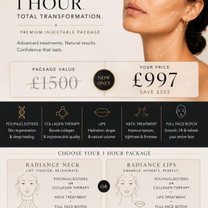 1 Hour Total Transformation package options and details