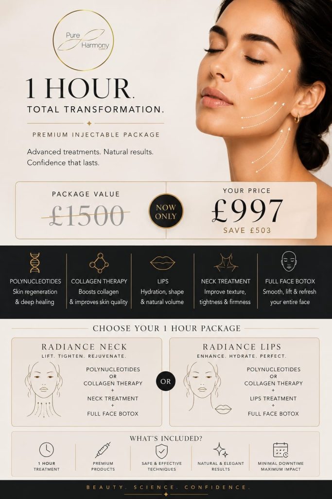 1 Hour Total Transformation package options and details